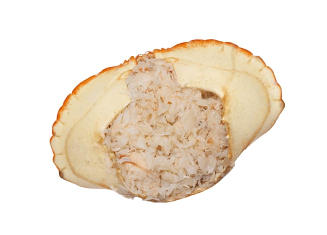 Krabbeskjell håndrenset m/klokjøtt 150g Hvaler Krabbe