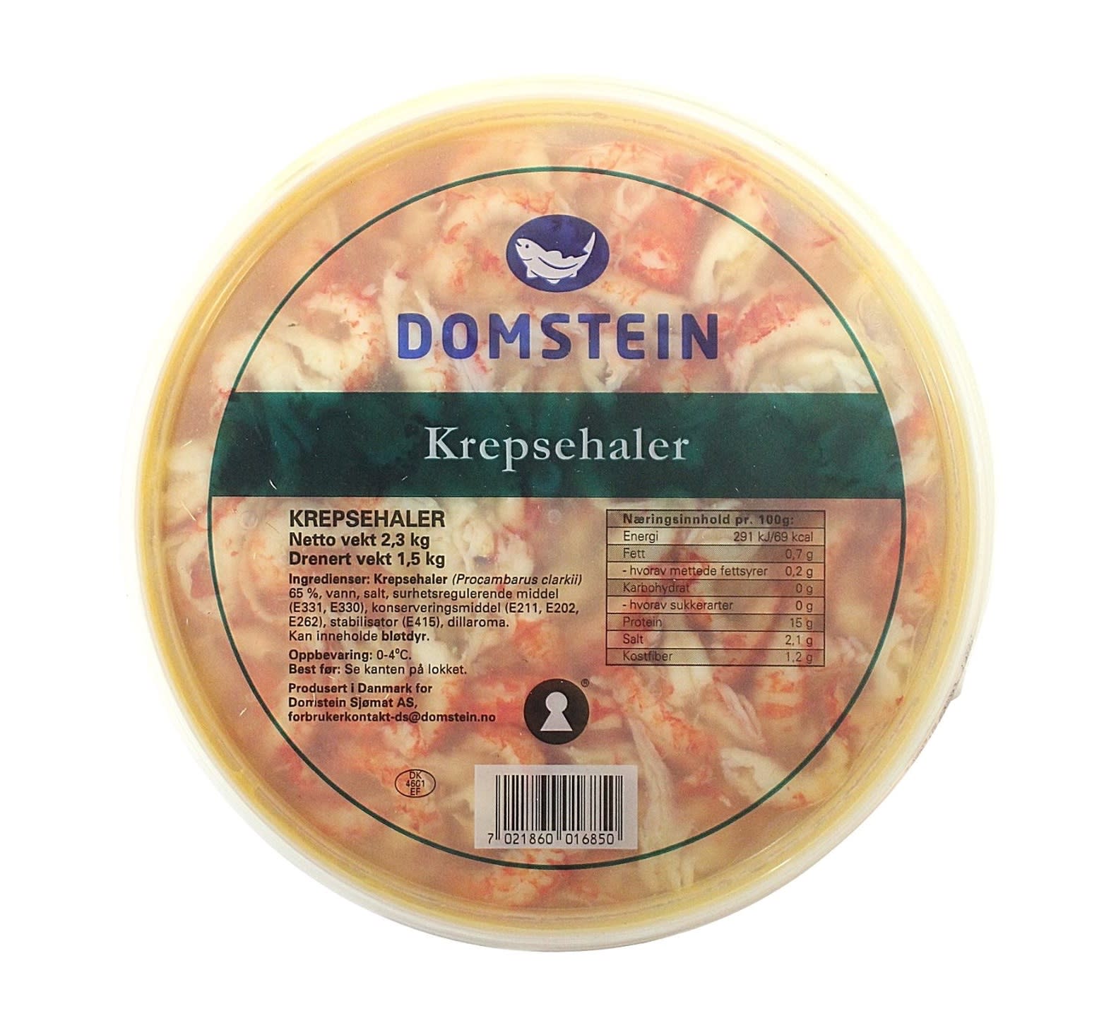 Domstein Krepsehaler i lake 1.5kg Domstein Velkommen