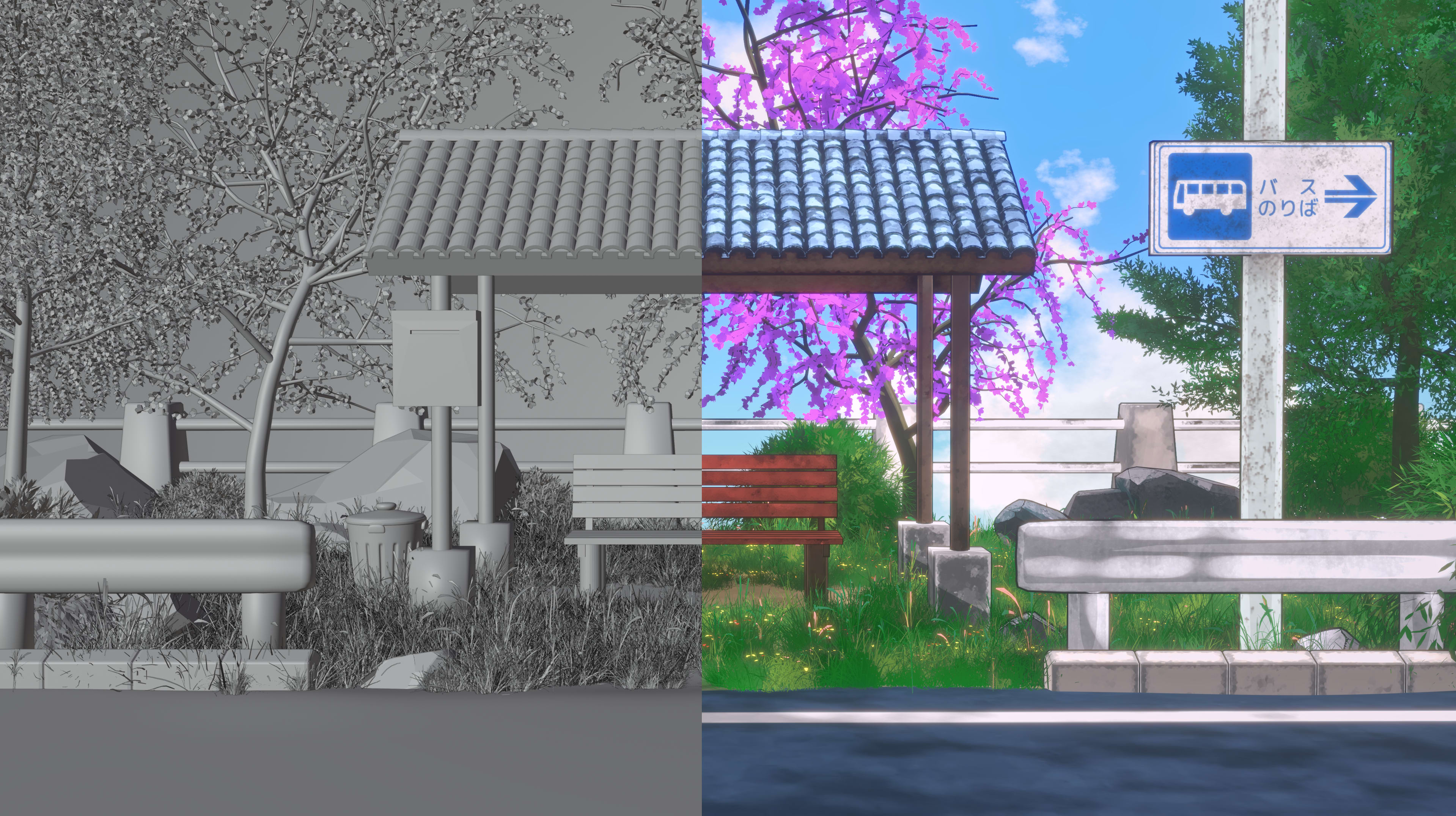 Bus Stand Fifty-Fifty