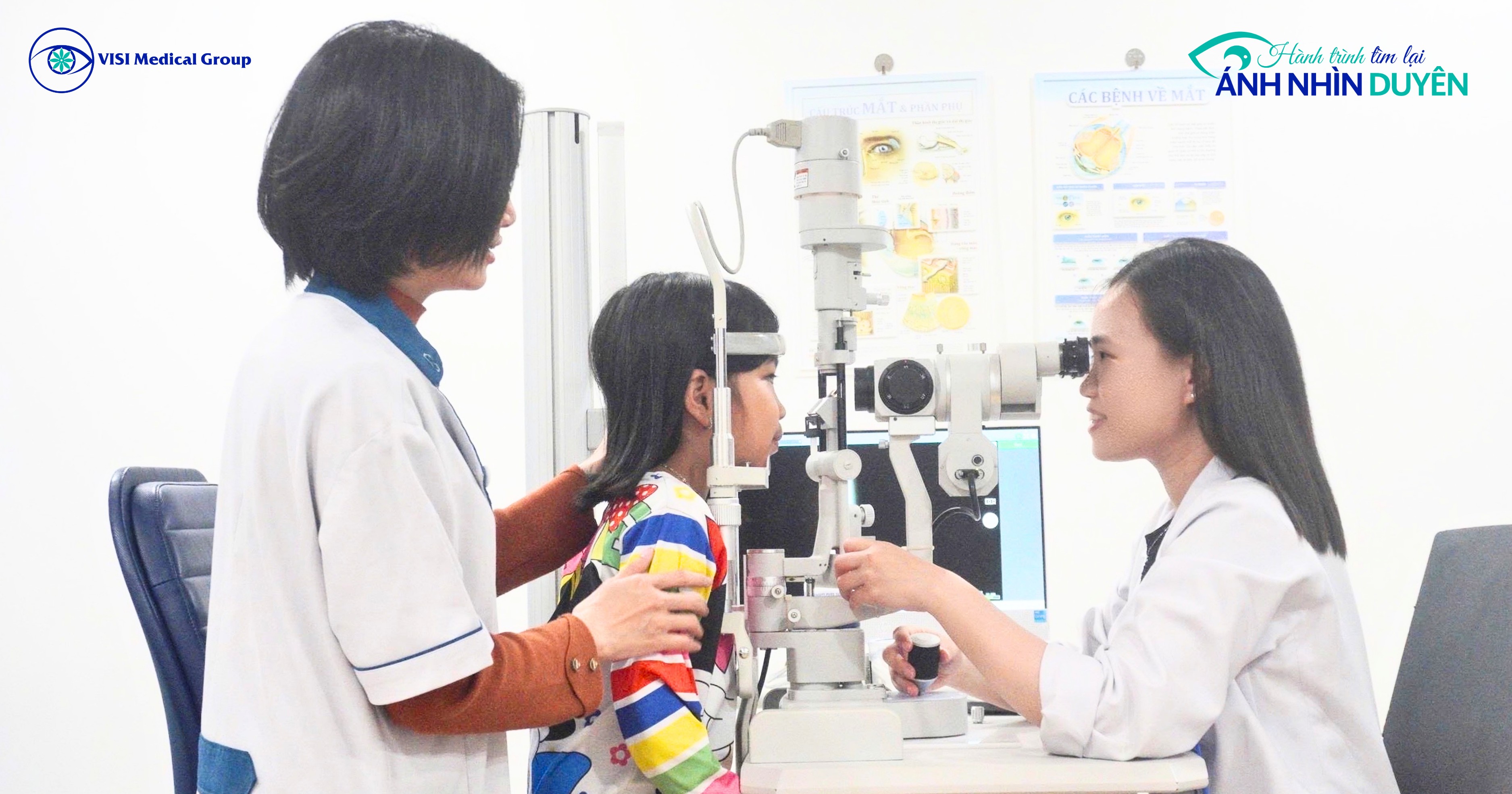 Thăm khám và đo độ lệch trục mắt chuyên sâu tại Hệ thống Bệnh viện Mắt VISI