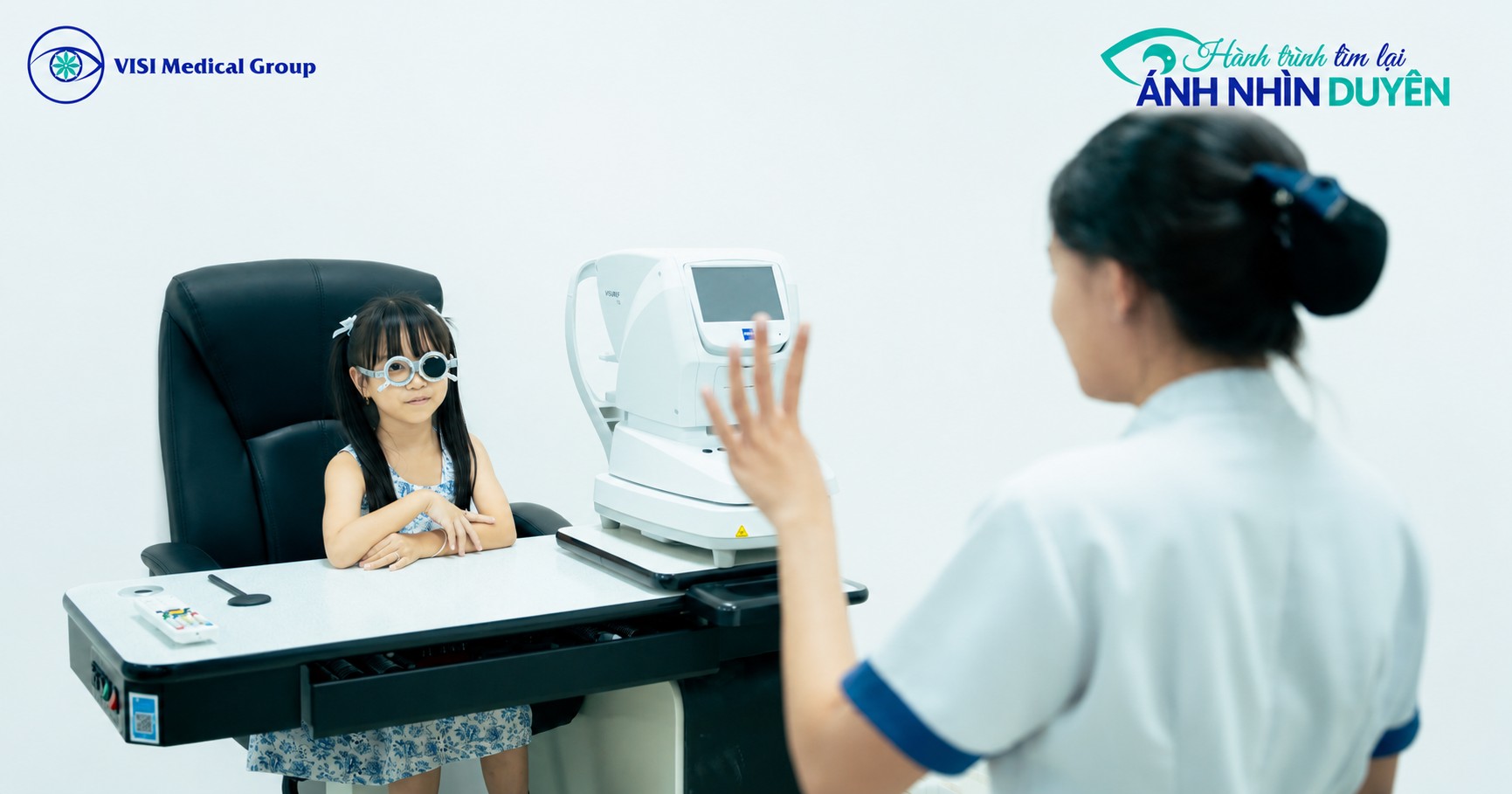 Thăm khám đo thị lực chuyên sâu tầm soát nhược thị cho trẻ tại VISI