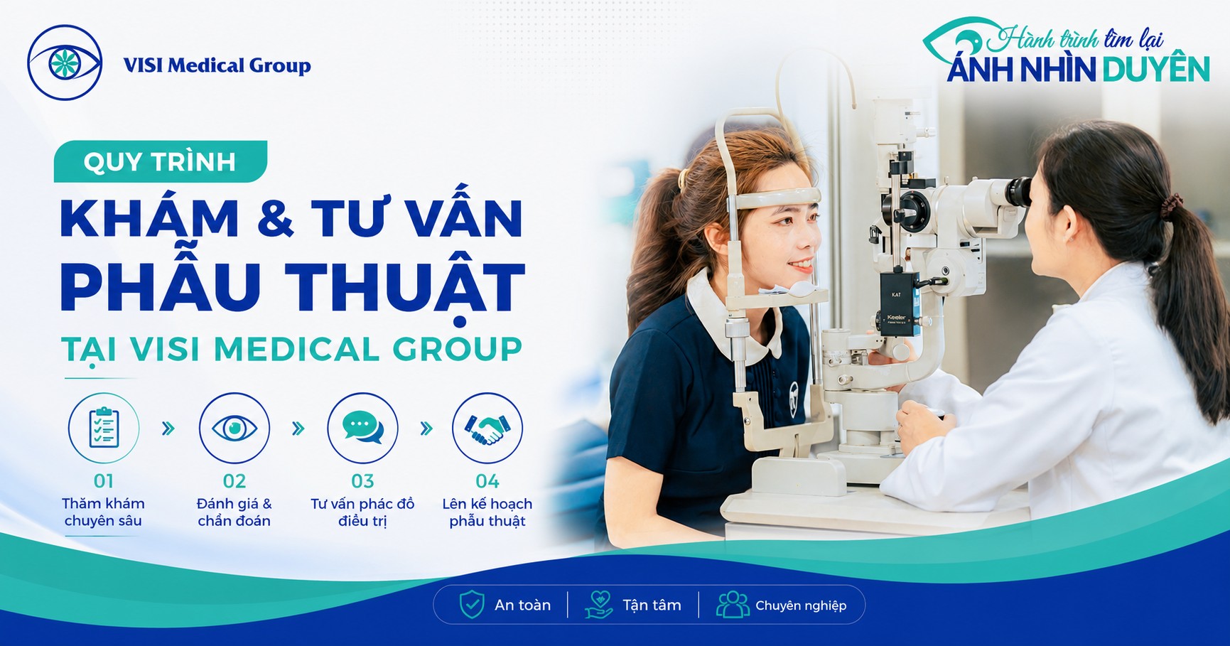 Bác sĩ chuyên khoa VISI tư vấn phác đồ vi phẫu chỉnh lác cho người trẻ tuổi