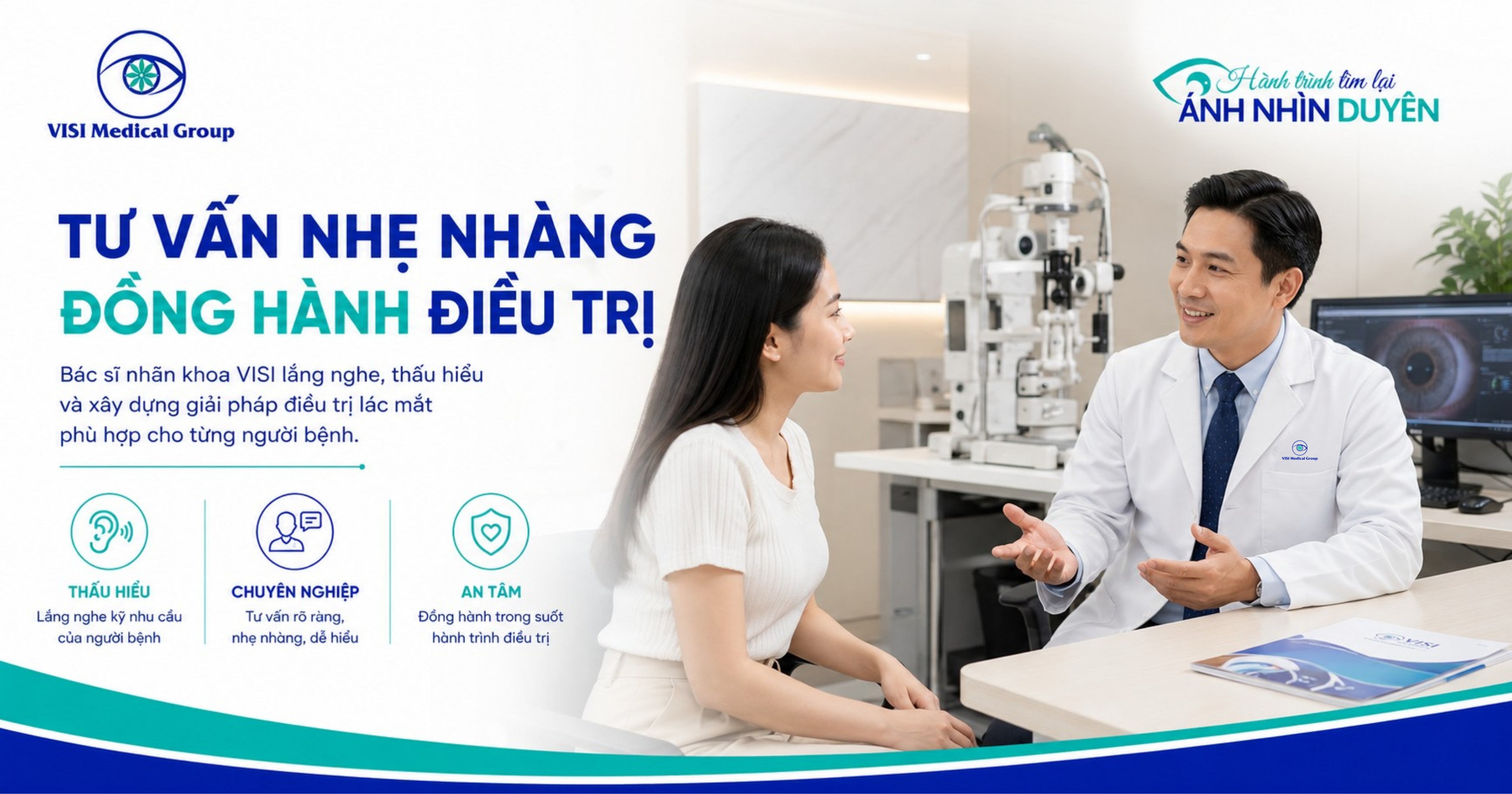 Bác sĩ nhãn khoa VISI tư vấn giải pháp điều trị lác mắt toàn diện cho bệnh nhân