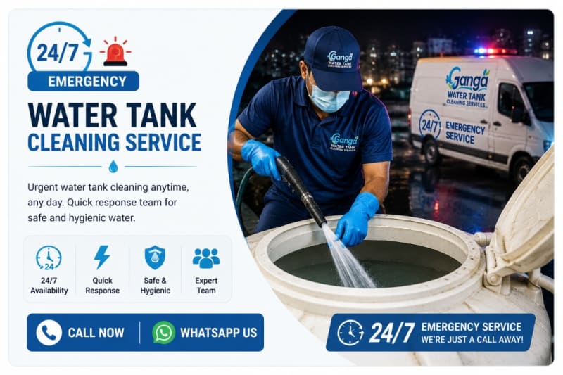 24/7 emergency water tank cleaning service in Hyderabad