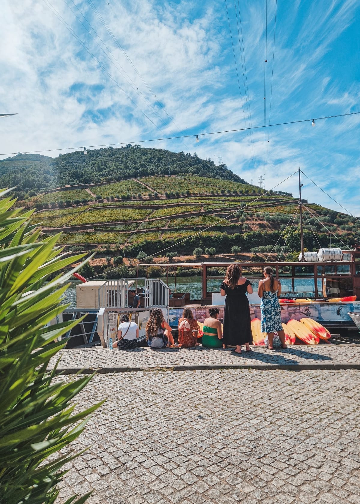 The Douro River seen from the boat on the Portugal Grief Trip