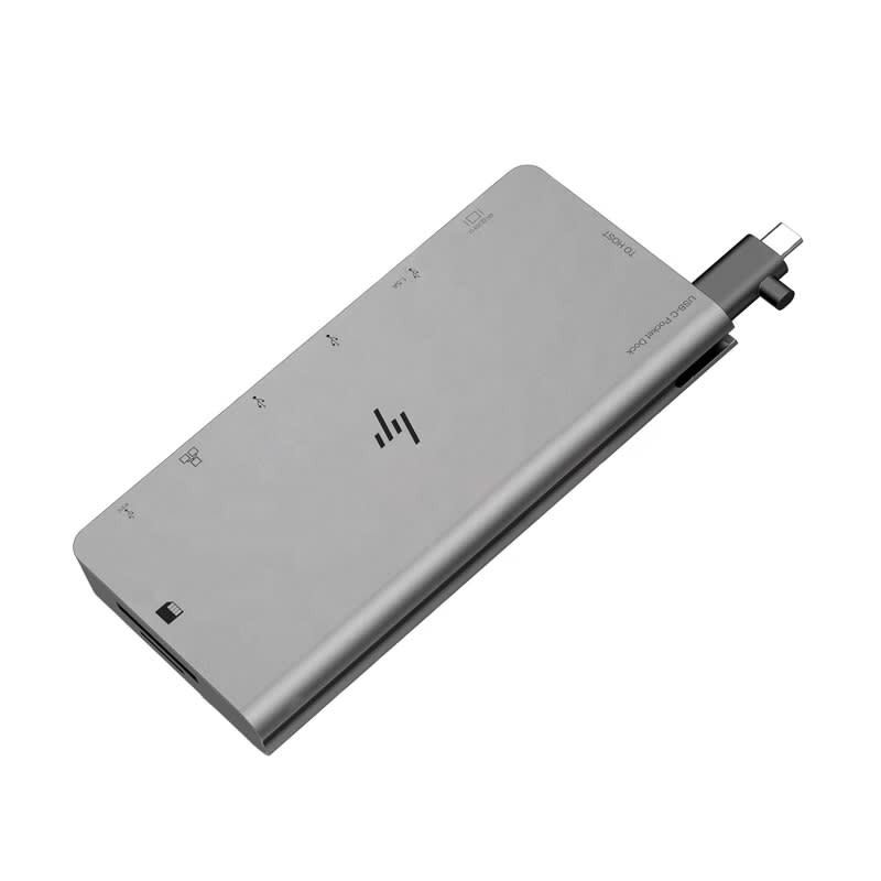 HP 55F47P3 Type C 8 in 1 Portable Lightweight Docking Station High Speed Mobile Multi Function Docking Station