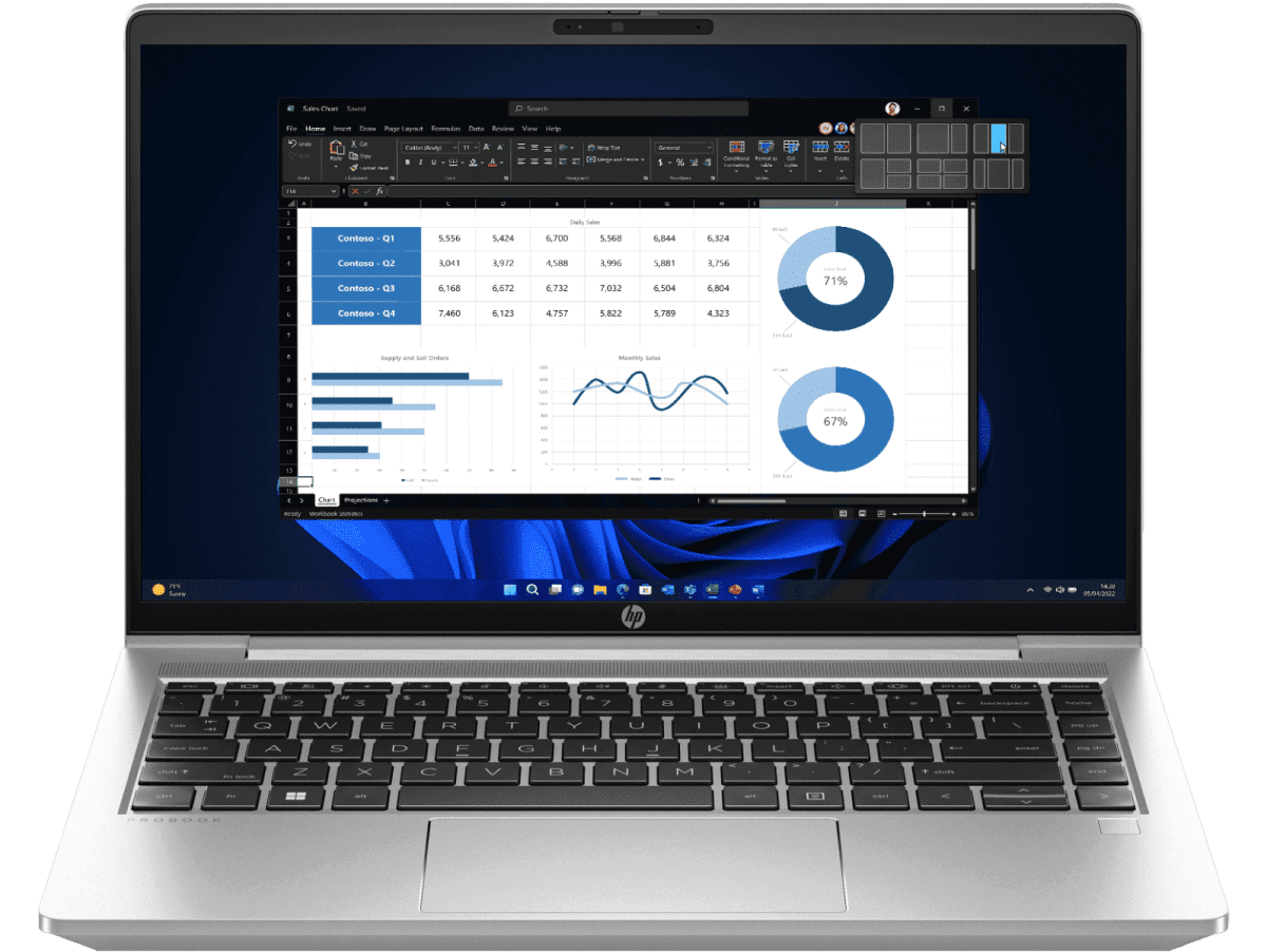 HP PROBOOK 440 G10 CI5-1334U 8GB 512GB SSD 14" FHD BACKLIT SILVER 