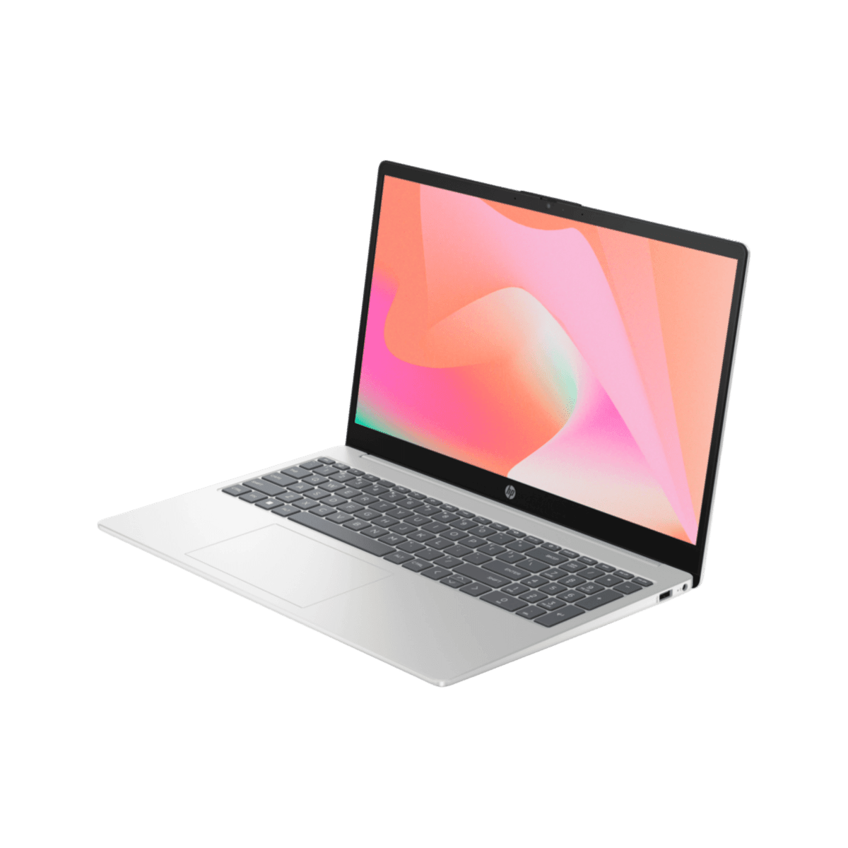 HP Laptop 15-fd0336nia, Intel Core i3-1315U, 256GB SSD, 4GB RAM, 15.6" Screen FHD 1920 X 1080, Shared Graphics, Silver Color, Backlit English Keyboard With Numeric Pad