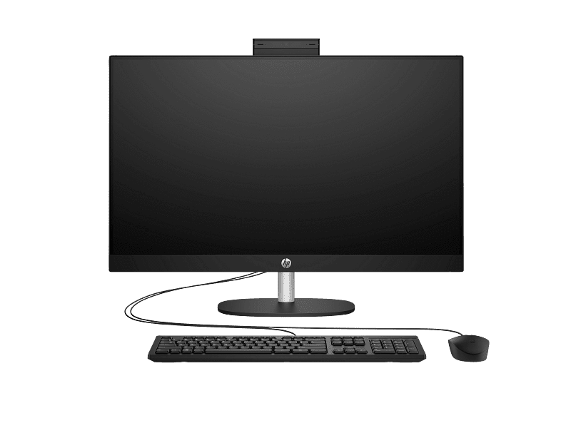 Buy HP All-in-One 27-cr0086nh Desktop, 27" FHD, Intel Core i7-1355U, 8GB RAM, 512GB SSD, DOS, Jet Black, Non-Touch in UAE - Mboka Market