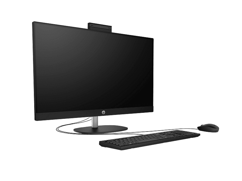 HP All-in-One 27-cr0086nh Desktop, 27" FHD, Intel Core i7-1355U, 8GB RAM, 512GB SSD, DOS, Jet Black, Non-Touch