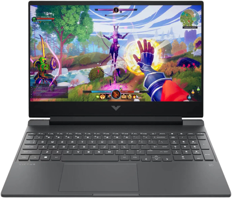 Buy HP Victus 15-fa2093dx Gaming Laptop, 15.6" FHD IPS 144Hz Display, Intel Core i7-13620H, 16GB RAM, 1TB SSD, GeForce RTX 5060 8GB GPU, English Keyboard, Win11, Mica Silver in UAE - Mboka Market