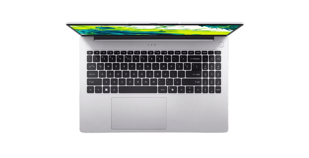 Acer Aspire Lite AL15-45P-R4UJ Laptop, 15.6" FHD TN 60Hz Display, AMD Ryzen 7 5825U, 16GB RAM, 1TB SSD, AMD Radeon Graphics, English Keyboard, Windows 11 Home, Silver