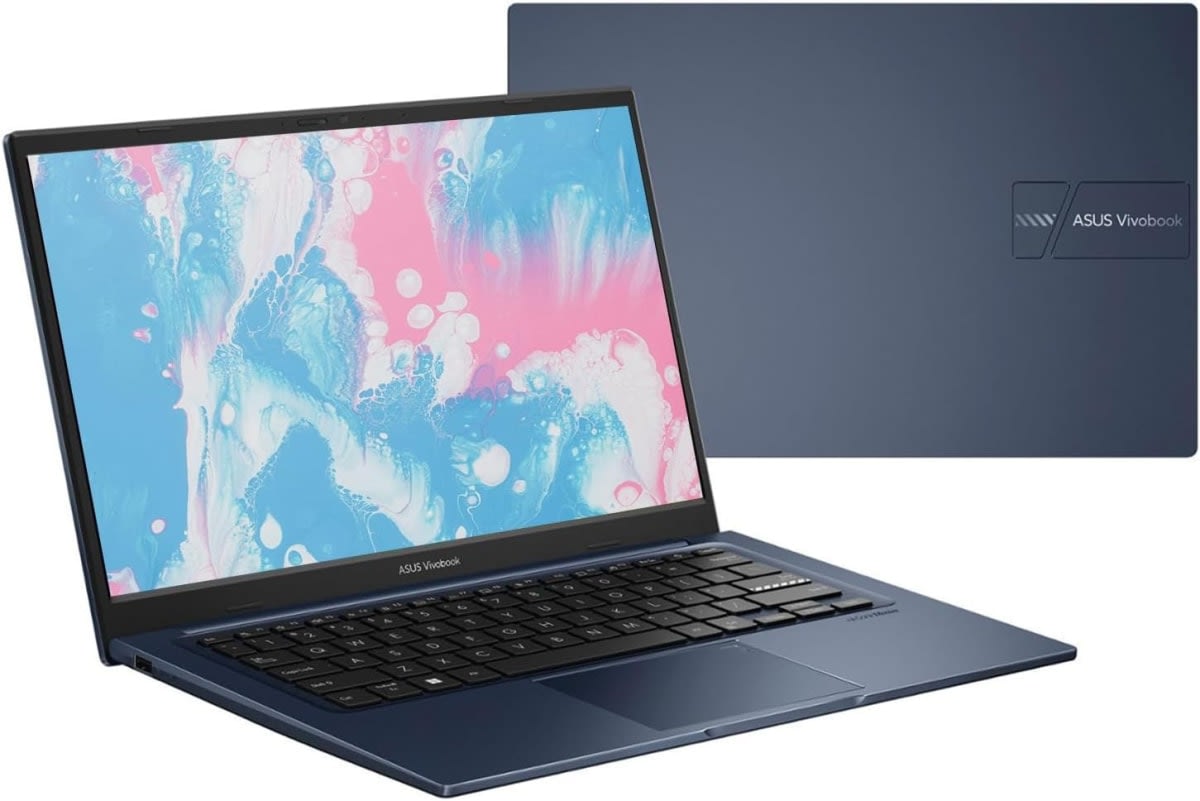 ASUS Vivobook 14 (2023) X1404VA Laptop, 14" FHD IPS 60Hz Display, Intel Core i3-1315U Processor, 8GB RAM, 128GB SSD, Intel UHD Graphics, English Keyboard, Win11 Home S, Quiet Blue | 90NB10I1-M01L60