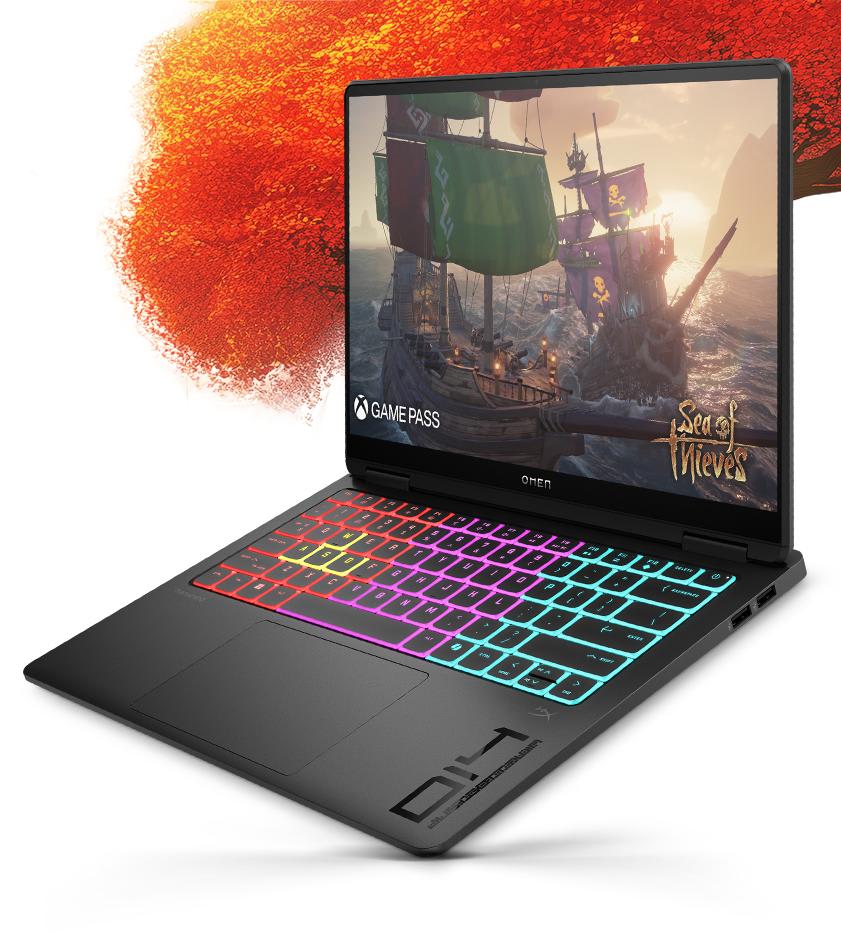 HP OMEN Transcend 14-fb1013dx Gaming Laptop, 14" 3K OLED 120Hz Display, Intel Core Ultra 7 255H, 32GB RAM, 1TB SSD, GeForce RTX 5060 8GB, English Keyboard, Win11, Shadow Black | B94GQUA