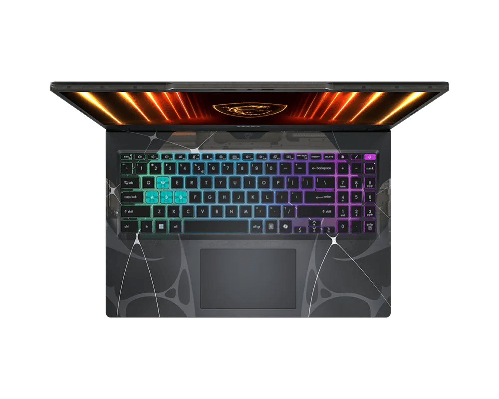 MSI CYBORB 15 B13WEKG Gaming Laptop, 15.6”FHD IPS 144Hz, Intel Core i7-13620H, 16GB RAM, 512GB SSD, RTX 5050 8GB, No OS, Black- 9S7-15Q342-493
