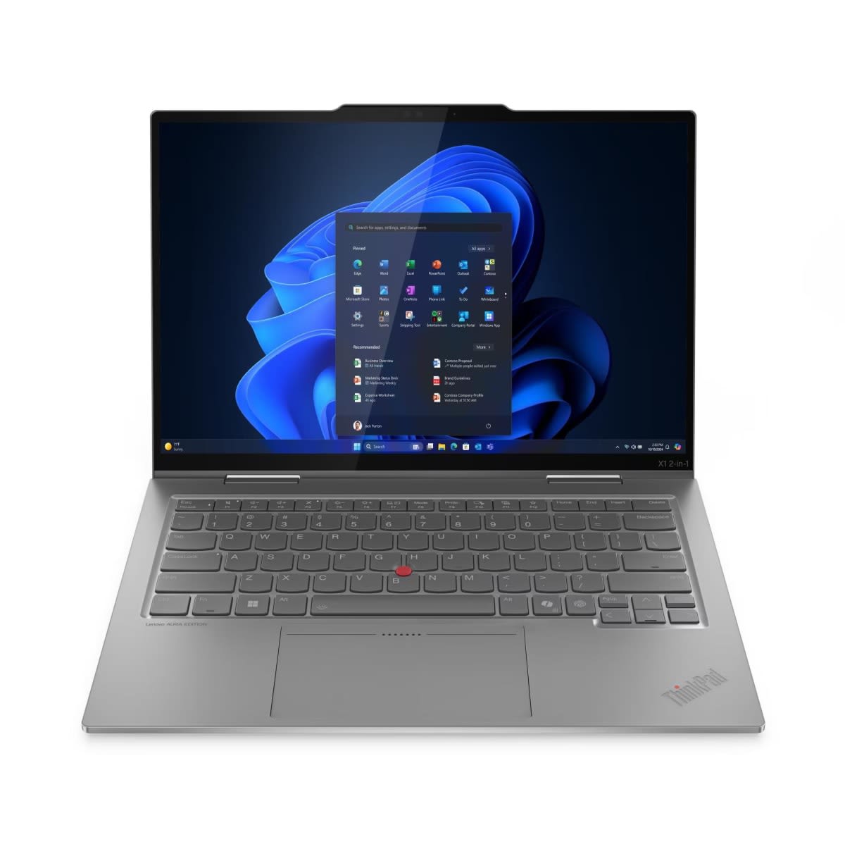 LENOVO THINKPAD X1 2-IN 1 GEN 10 AURA EDITION JHK49O  | ULTRA 7-268V | 32GB | 512GB SSD | INTEL ARC GRAPHICS 140v | FINGER PRINT | 14 | TOUCH | WUXGA (1920 x 1200) | GRAY | BACKLIT | ENG KB | WIN 11 PRO | WITH PEN