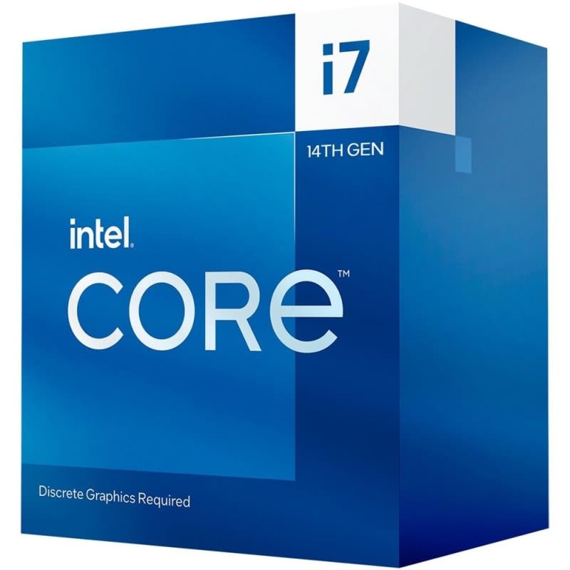 Buy CPU Intel Core i7-14700F 2.1GHz LGA 1700 Desktop Processor, 20 Cores & 28 Threads, 5.4 GHz Max Turbo Boost, 33MB Cache, Dual-CH DDR5-5600 ECC Memory / 192GB Max, Hybrid Core Arch | i7-14700F-TRAY in UAE - Mboka Market