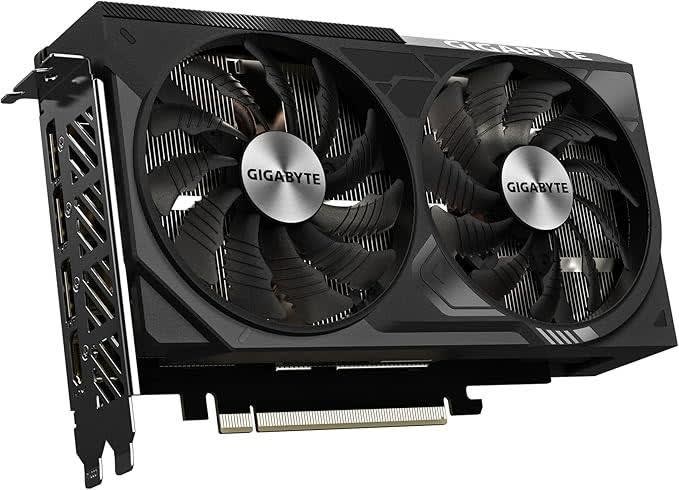 Gigabyte GeForce RTX™ 4060 Ti WINDFORCE OC 8GB GDDR6 Graphics Card (PCIe® 4.0, HDMI® 2.1a, DisplayPort™ 1.4a, WINDFORCE Dual-Fan Cooling System, NVIDIA Ada Lovelace Architecture, Ray Tracing, NVIDIA DLSS 3, Alternate Spinning Fans, Protective Metal Backplate, OC Edition)