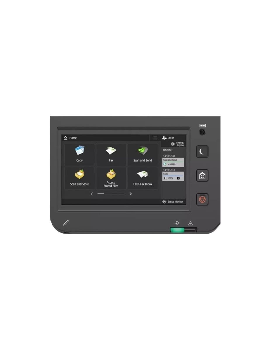 Canon imageRUNNER ADVANCE C3326i Multifunction Colour Printer, 7" TFT LCD WVGA Color Touch Panel, 26ppm Print Speed, Up to 70ipm Scan Speed, Up to 2,300 Sheets Paper Capacity, Print, Copy, Scan, Send (Optional Fax), White | C3326i