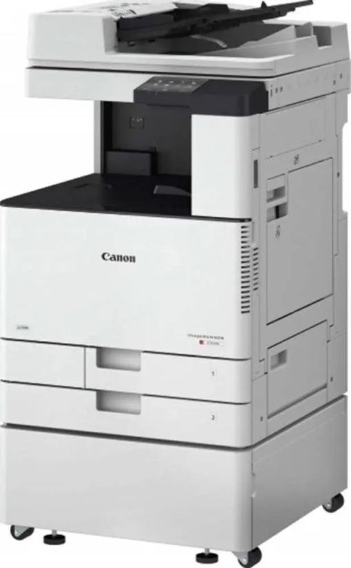 Canon imageRUNNER ADVANCE C3326i Multifunction Colour Printer, 7" TFT LCD WVGA Color Touch Panel, 26ppm Print Speed, Up to 70ipm Scan Speed, Up to 2,300 Sheets Paper Capacity, Print, Copy, Scan, Send (Optional Fax), White | C3326i