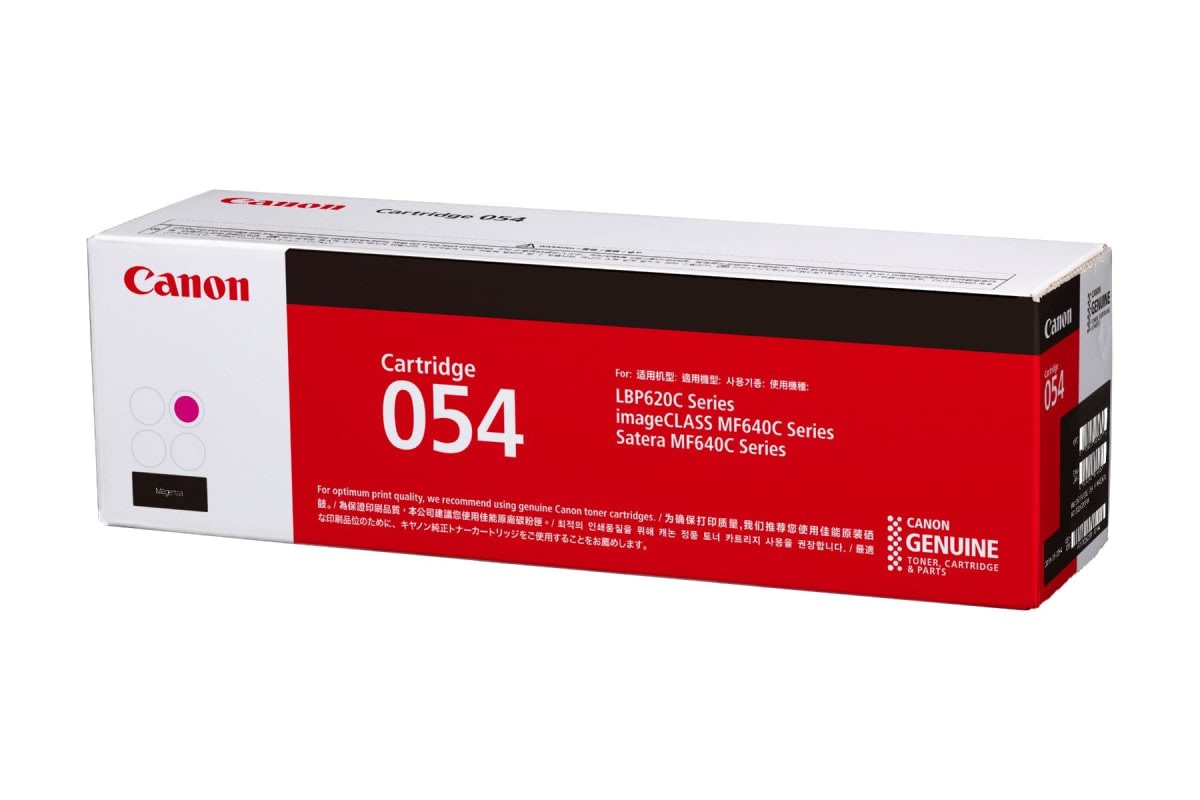 Canon 054 Magenta Original Laser Toner Cartridge – Genuine Canon OEM, High-Quality Magenta Prints, Compatible with Canon Color imageCLASS LBP621Cw, LBP623Cdw, MF641Cw, MF643Cdw, MF645Cx 