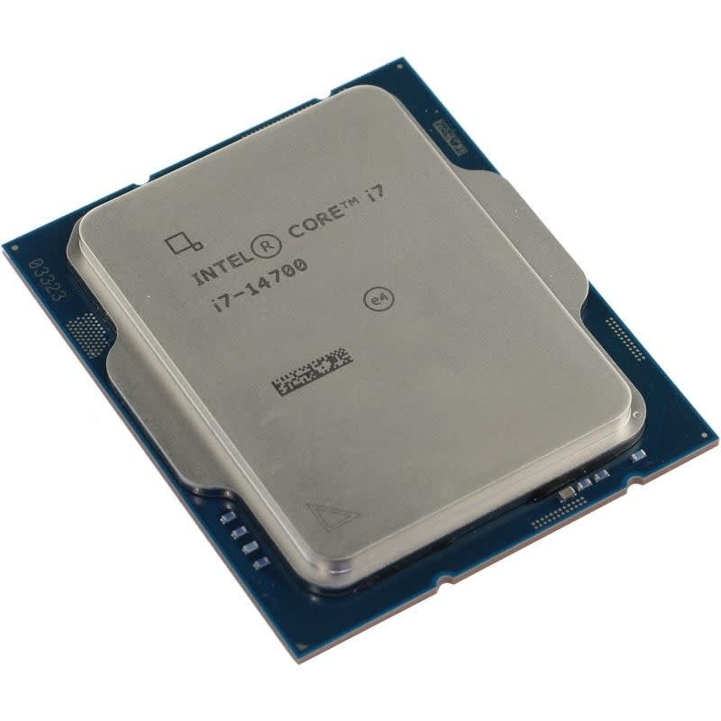 CPU Intel Core i7-14700 2.1GHz LGA 1700 14th Gen Desktop Processor, 20 Cores & 28 Threads, 33MB Smart Cache, Up to 5.4GHz Max Turbo Boost, Dual-Channel DDR5-5600, DDR4-3200, 192GB Max Memory, Hybrid Core Architecture, Intel UHD Graphics 770, Socket LGA1700  Intel Core i7-14700-TRAY