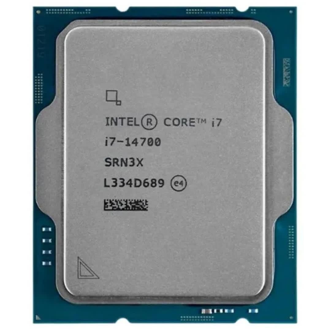 CPU Intel Core i7-14700 2.1GHz LGA 1700 14th Gen Desktop Processor, 20 Cores & 28 Threads, 33MB Smart Cache, Up to 5.4GHz Max Turbo Boost, Dual-Channel DDR5-5600, DDR4-3200, 192GB Max Memory, Hybrid Core Architecture, Intel UHD Graphics 770, Socket LGA1700  Intel Core i7-14700-TRAY