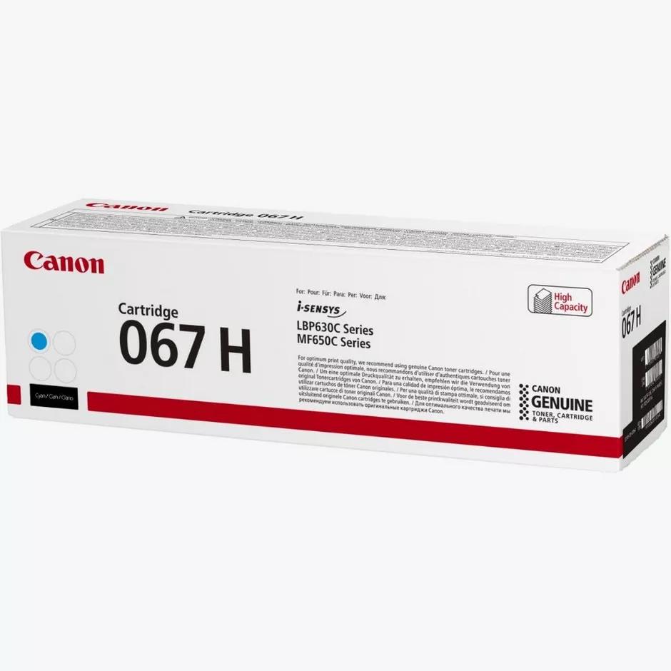 Canon 067H High Yield Cyan Toner Cartridge – Genuine Canon OEM, High-Yield Cyan Laser Toner, Up to 2,350 Pages, Compatible with Canon Color imageCLASS MF656Cdw, MF654Cdw, MF653Cdw, LBP632Cdw, LBP633Cdw