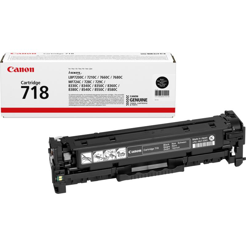 Canon 718 Black Original Laser Toner Cartridge