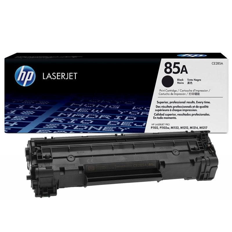 HP 85A Original Black LaserJet Toner Cartridge, Standard Yield up to 1,600 Pages, Reliable High-Quality Printing Performance, Standard Capacity, CE285A