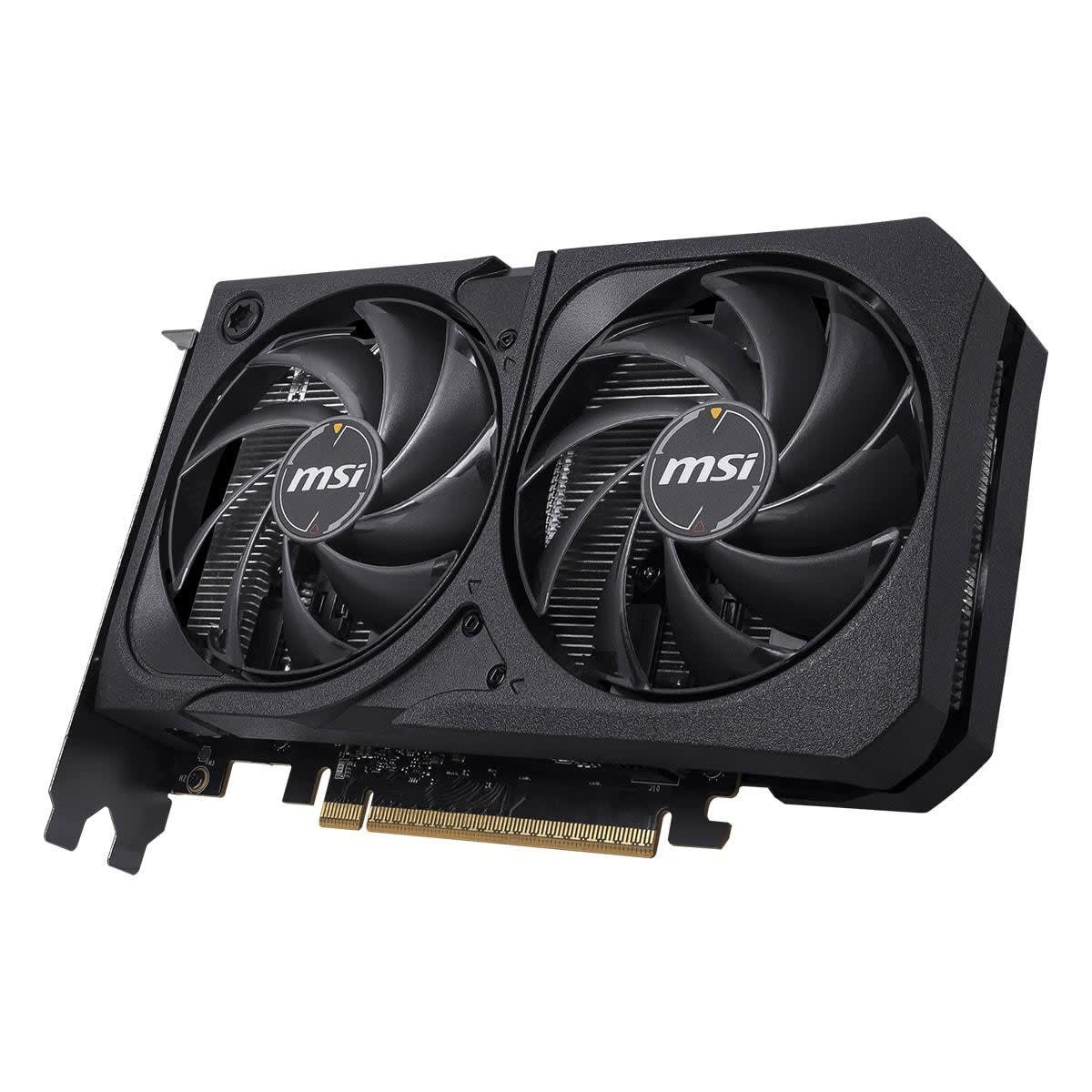 MSI GeForce RTX 5050 8G SHADOW 2X OC 8GB Graphics Card, GDDR6 128-Bit Memory, 2602 MHz Engine Clock, 20 Gbps Memory Clock, 2560 CUDA Cores, PCI Express Gen 5 x16 | 912-V538-008