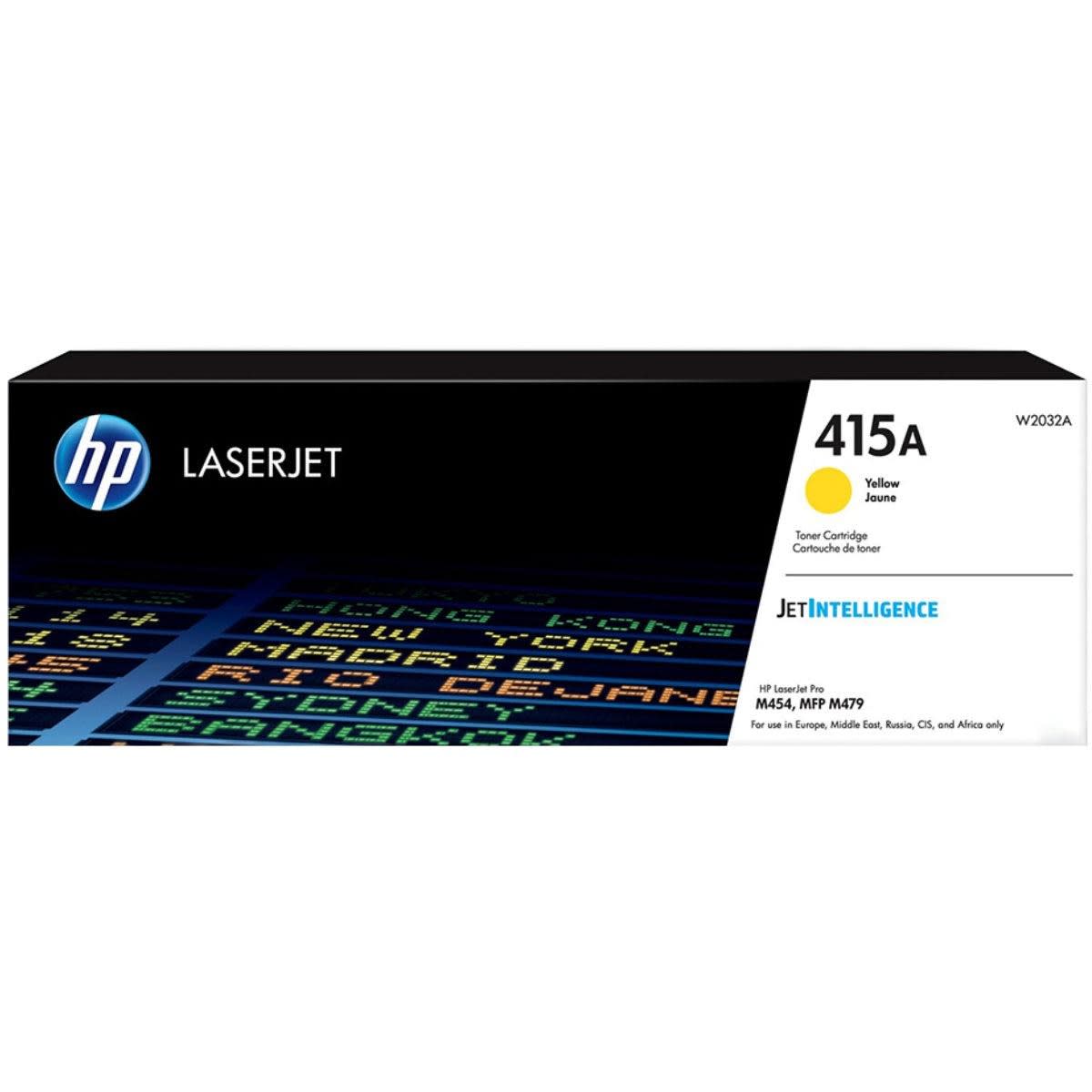 HP 415A Color Original LaserJet Toner Cartridge (Page Yield: 2,100 Pages) - W2032A