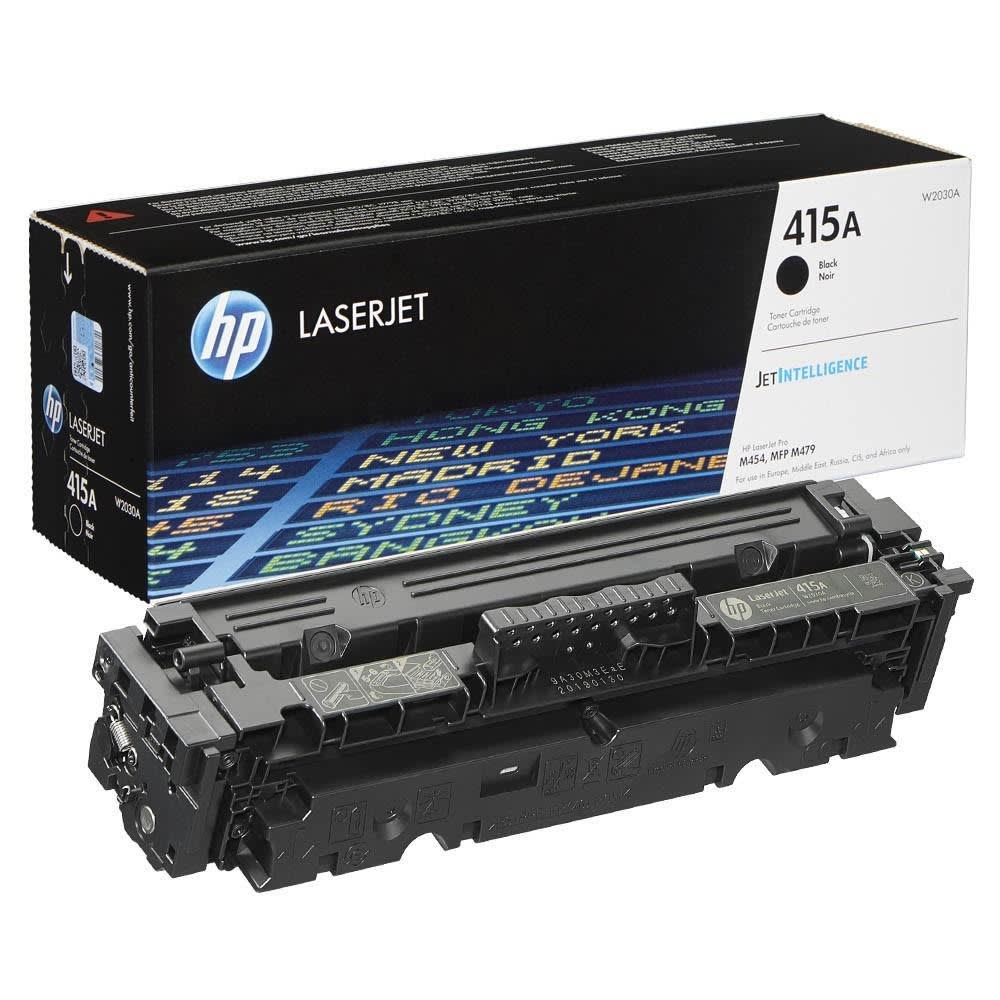HP 415A Black Original LaserJet Toner Cartridge (Page Yield: 2,400 Pages) - W2030A