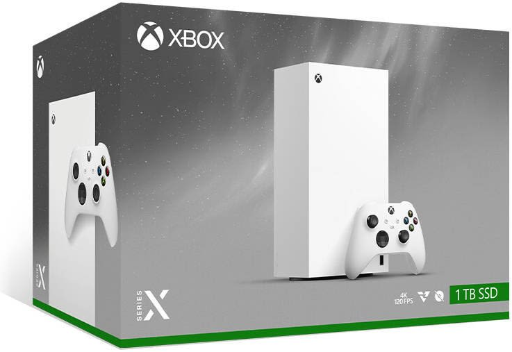 Xbox Series X Digital Edition, 8X Cores 3.8 GHz Processor, 16GB RAM, 1TB Custom SSD, True 4K Gaming Resolution, Auto Low Latency Mode, HDMI Variable Refresh Rate, AMD FreeSync, White | XBOX-X.