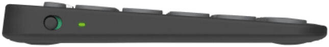 Logitech Pebble Keys 2 K380s Keyboard, Bluetooth 5.1 Connectivity, Up to 3 Multi-Device Pairing, Customizable Fn Shortcut Keys, 2x AAA Battery, English Layout, On / Off Button, Graphite | 920-011867