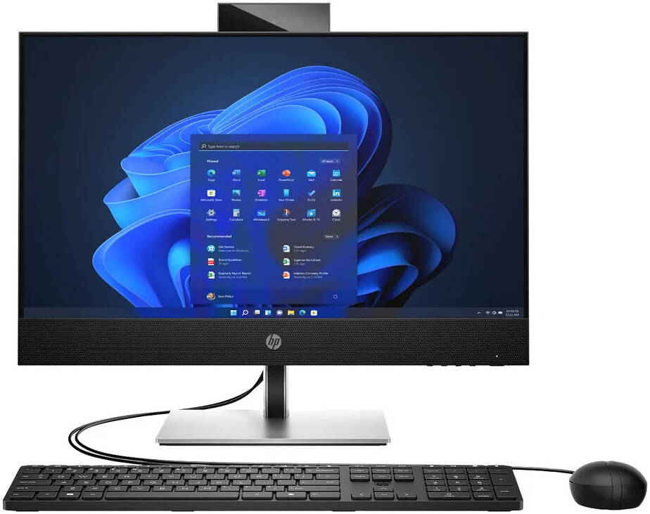  HP ProOne 440 G9 All-in-One PC, 23.8" Diagonal FHD IPS Display, Intel Core i7-14700T Processor, 16GB RAM, 512GB SSD, Intel UHD Graphics 770, HP 125 Wired ENG Keyboard & Mouse, NO OS, Black | CA8H2AT