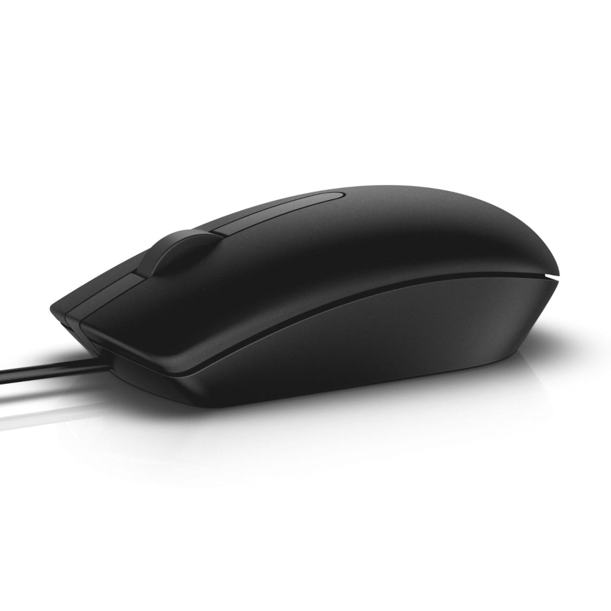 Dell MS116 Wired USB Mouse, 1000 DPI Optical Sensor, 3 Buttons, Scroll Wheel, Ambidextrous Design, Plug and Play, Black