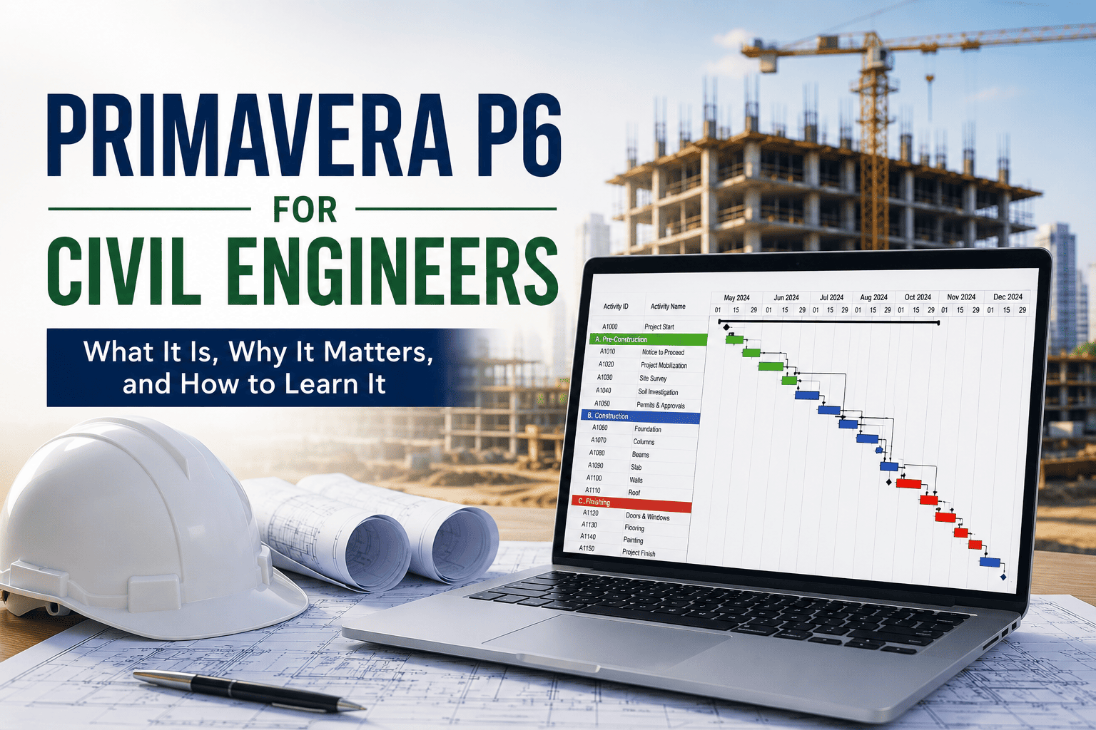 Primavera P6 for Civil Engineers What It Is, Why It Matters, and How to Learn It