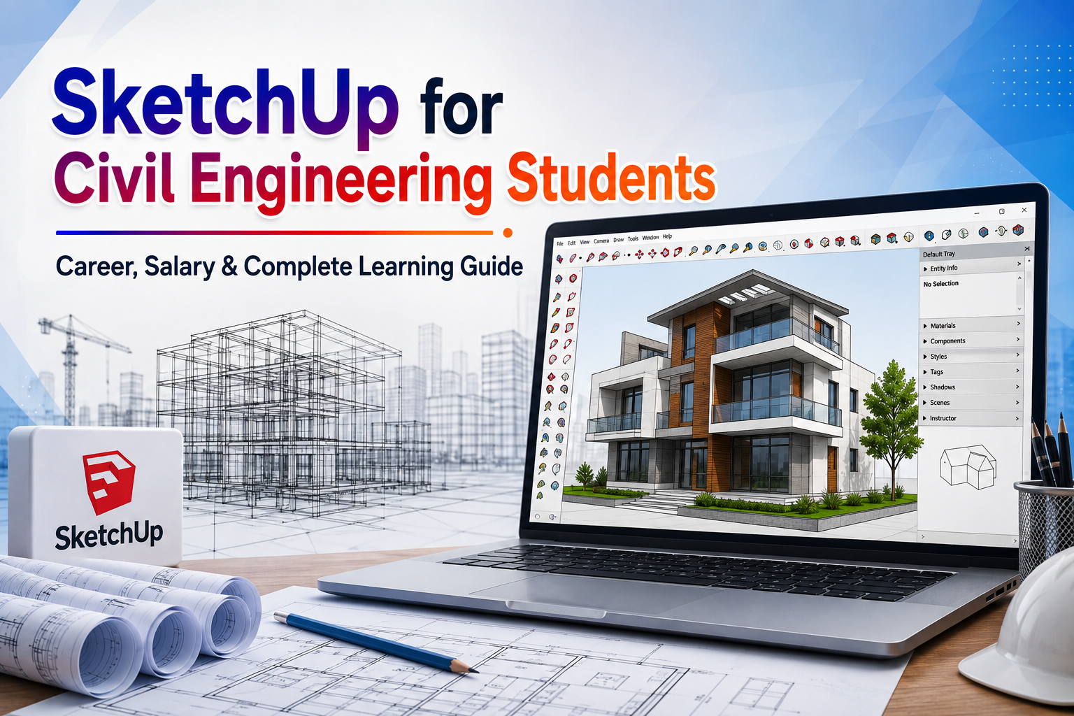 SketchUp for Civil Engineering Students: Career, Salary & Complete Learning Guide.