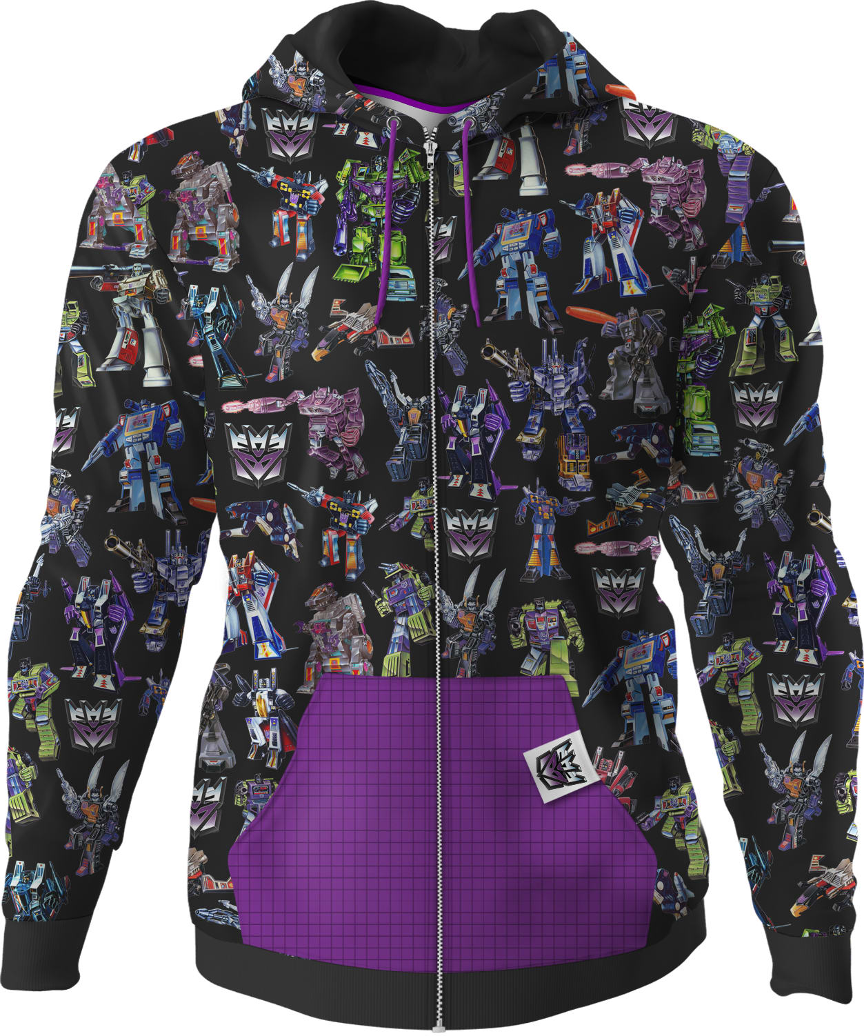 Decepticons Transformers Pocket Hoodie