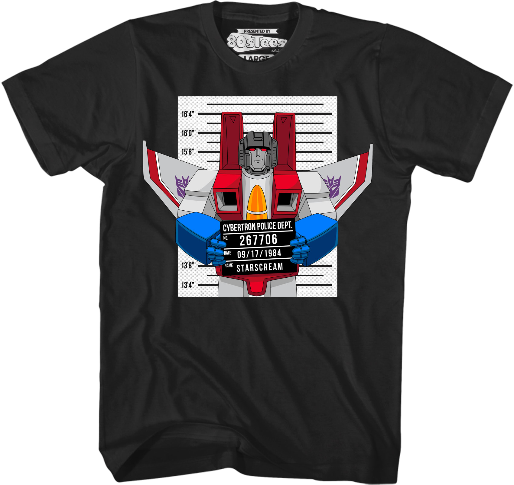 Mug Shot Starscream Transformers T-Shirt