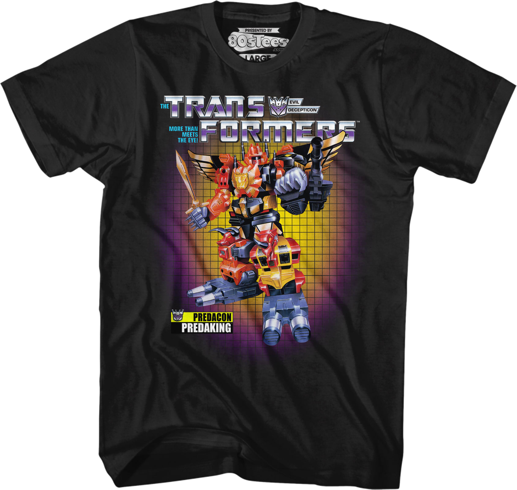 Box Art Predaking Transformers T-Shirt