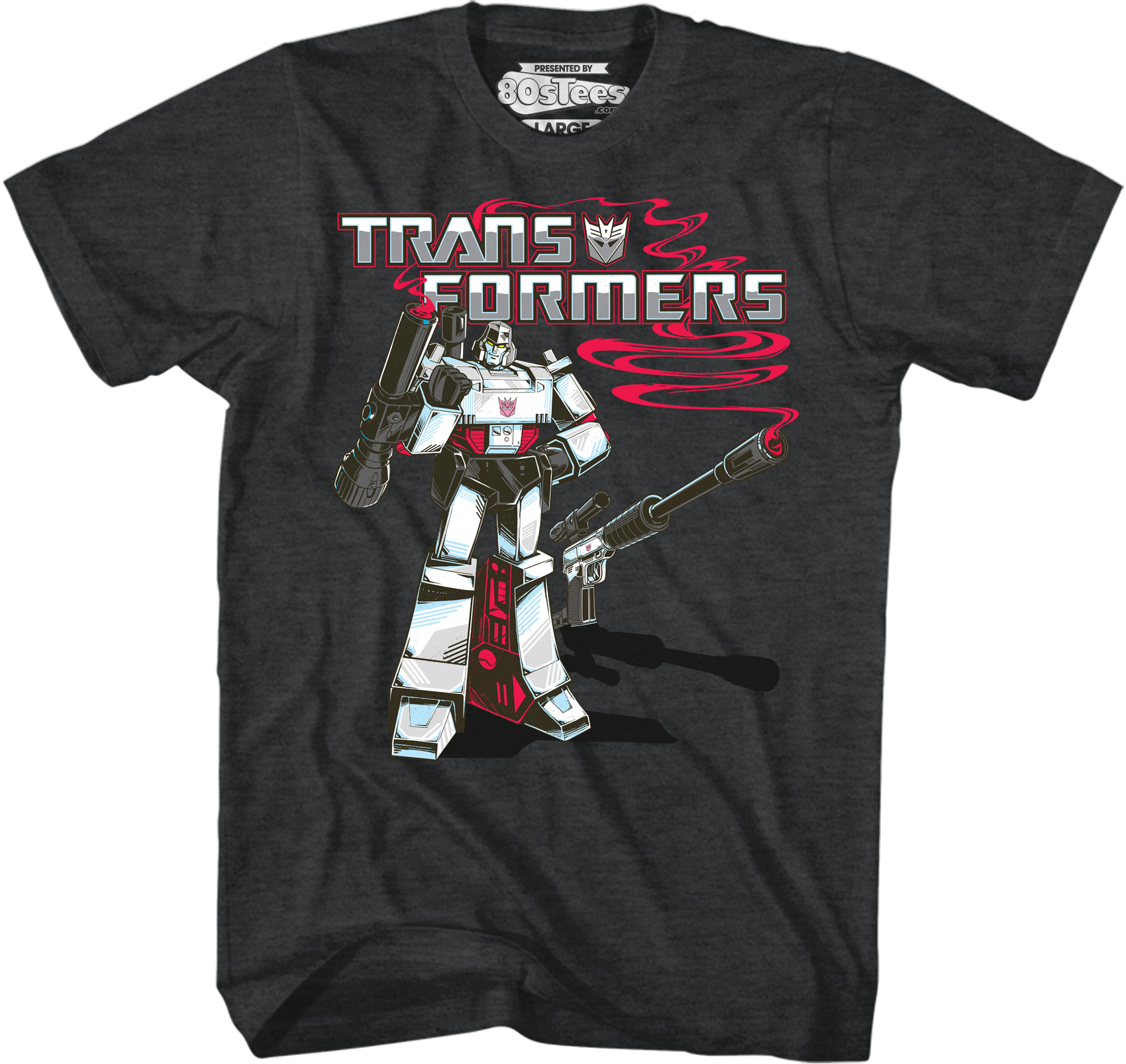 Black Heather Megatron Transformers T-Shirt