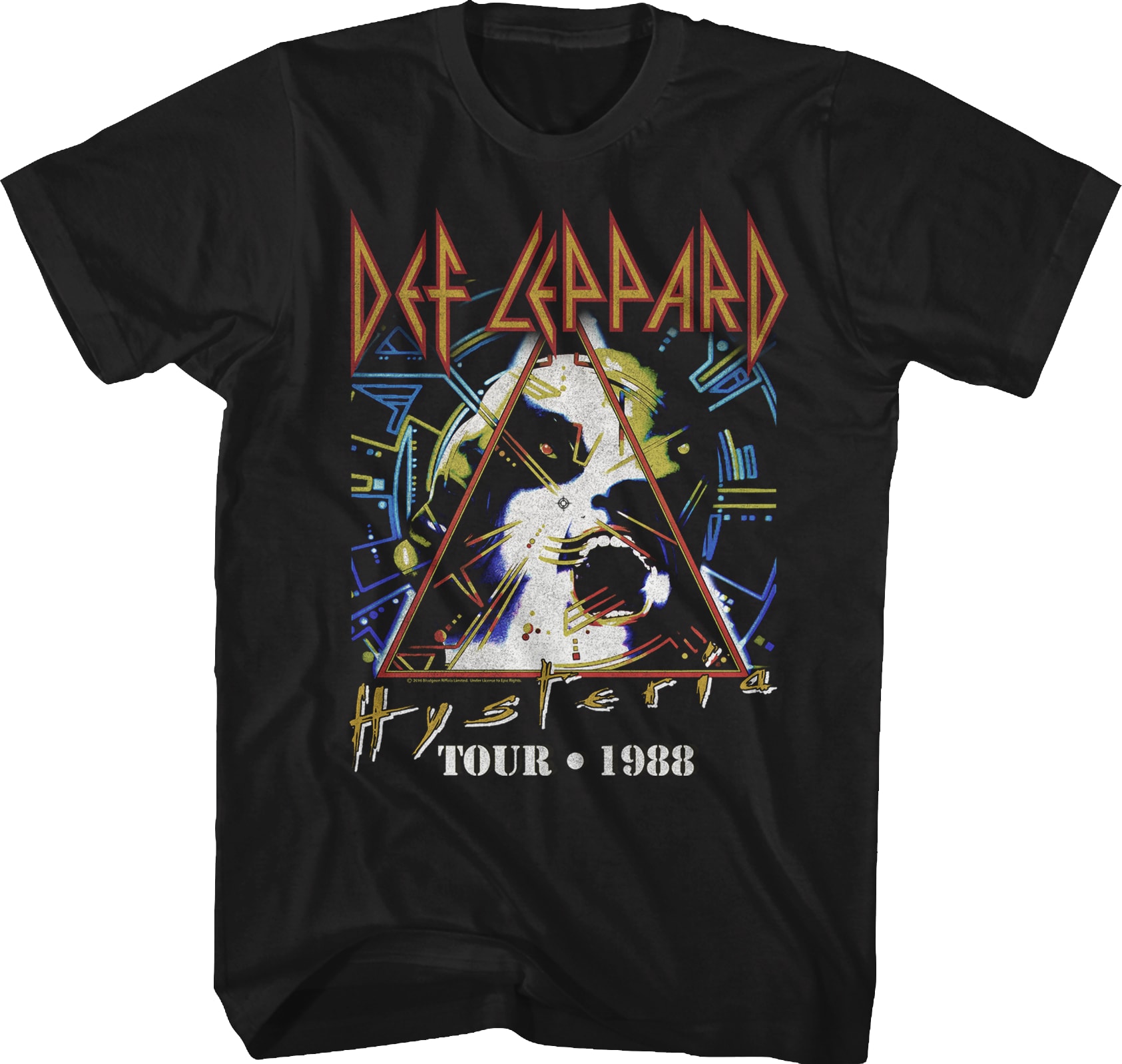 Black Hysteria Tour Def Leppard T-Shirt
