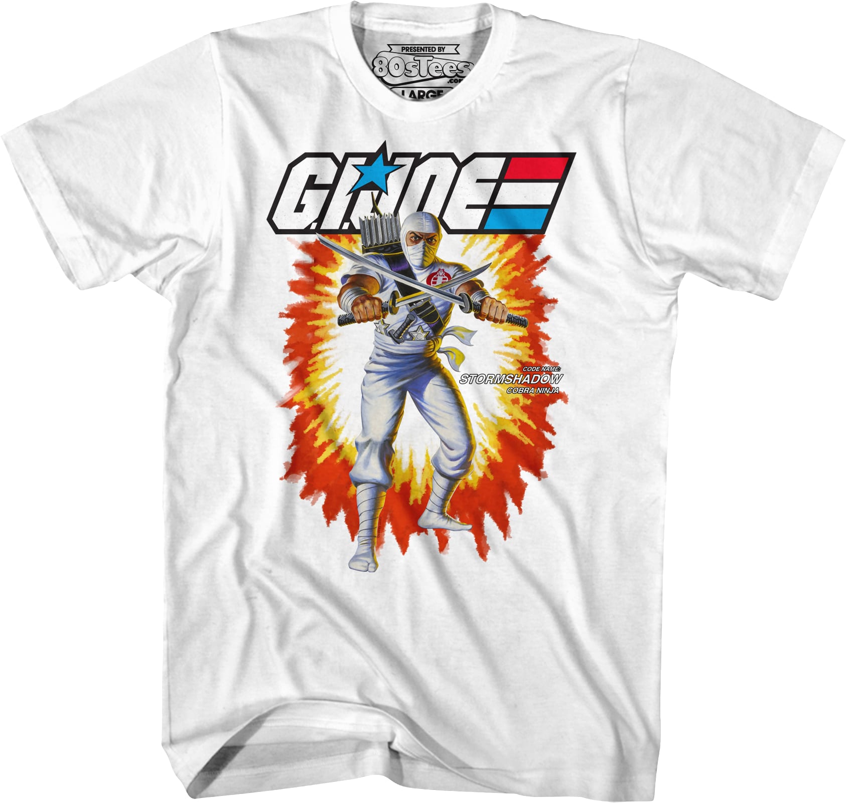 White Box Art Storm Shadow GI Joe T-Shirt