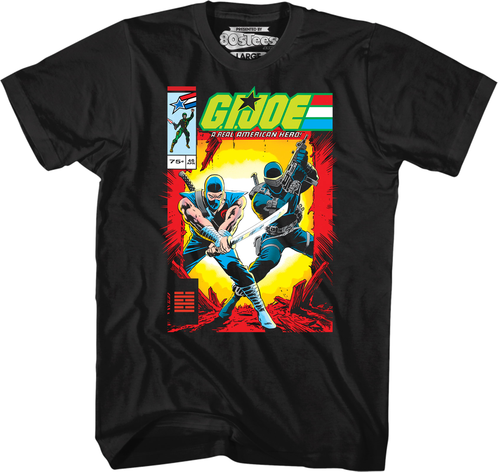 Storm Shadow And Snake Eyes Comic Book Cover GI Joe T-Shirt