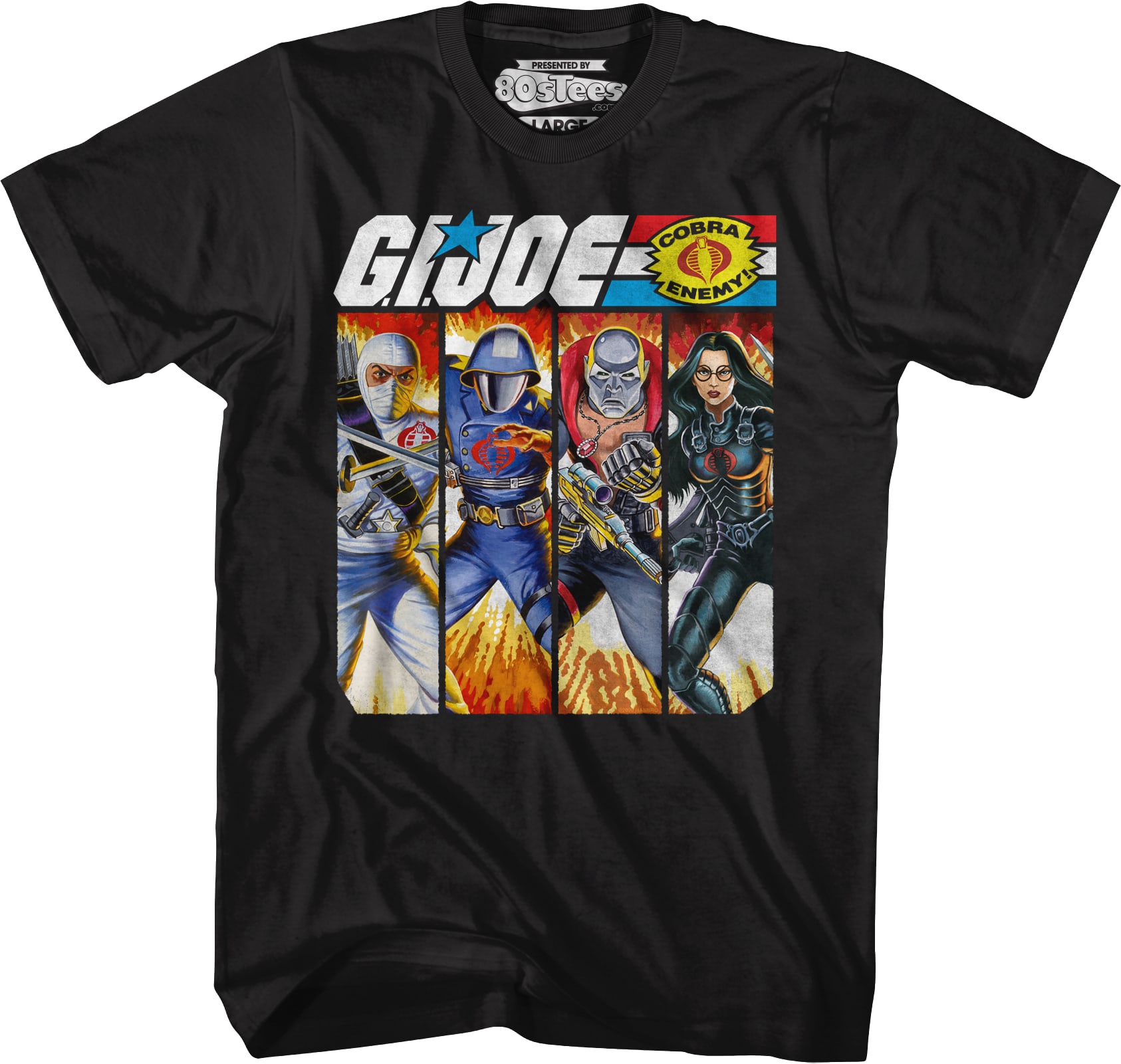 Cobra Box Art Collage GI Joe T-Shirt