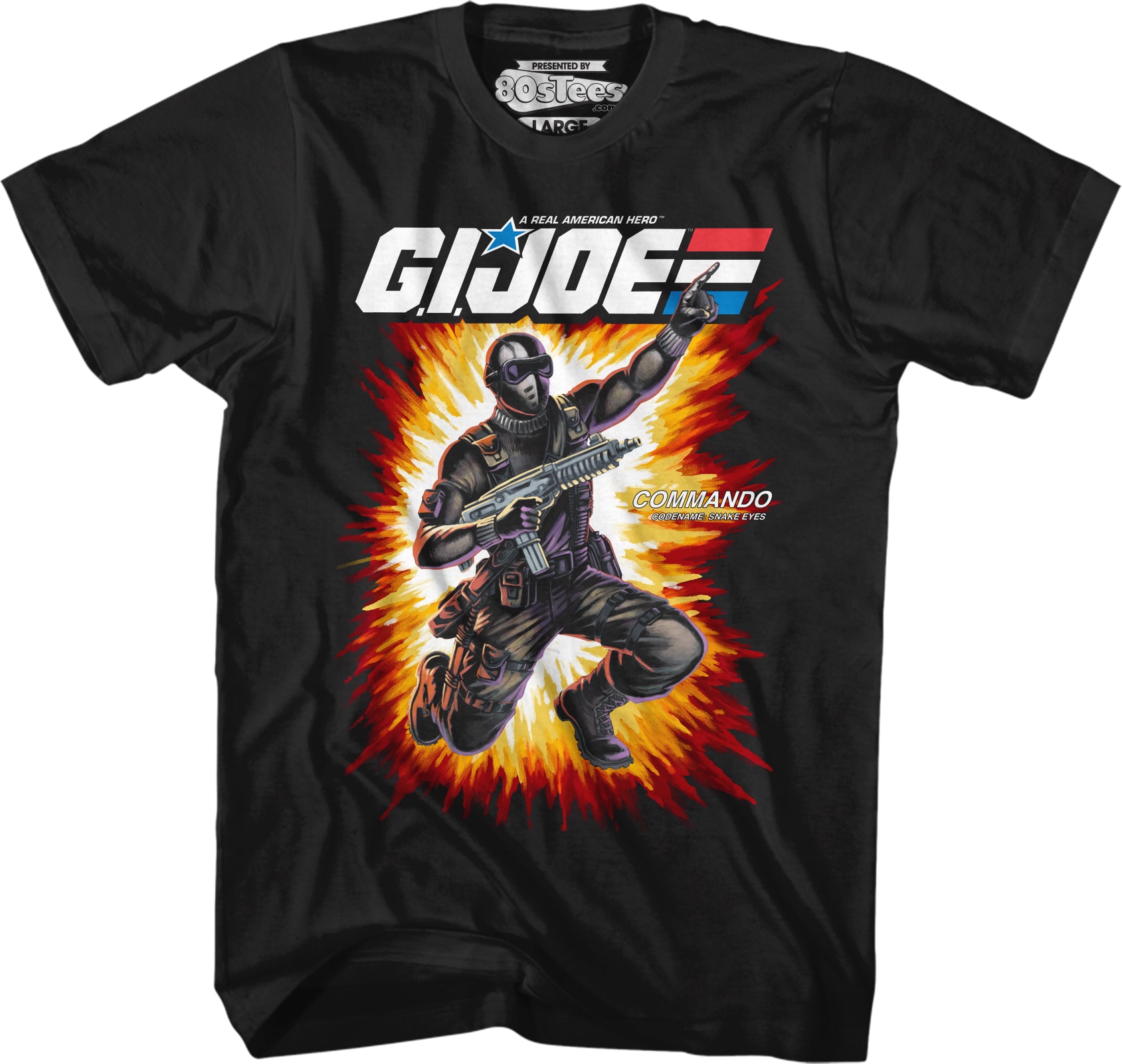Box Art Snake Eyes GI Joe T-Shirt