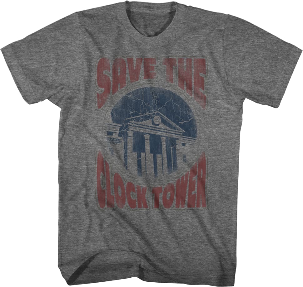 Distressed Save The Clock Tower Back To The Future Shirt