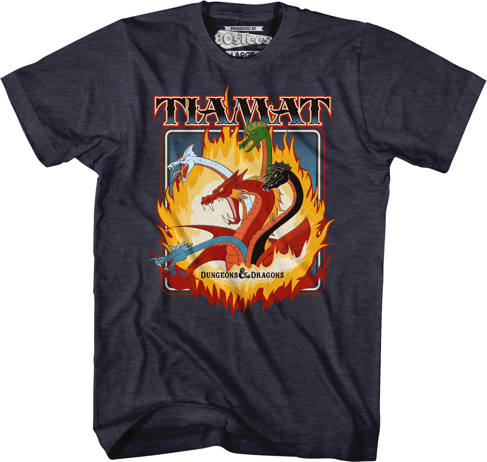Flaming Tiamat Dungeons & Dragons T-Shirt